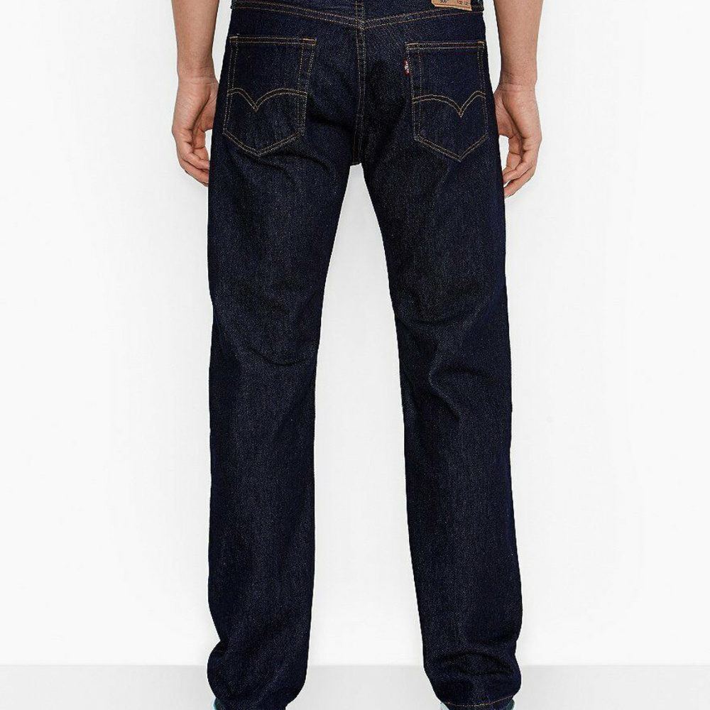 SOLD jeans levis mens 505 original fit straight leg zip - Picture 3 of 3